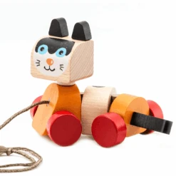 Cubika Nachziehspielzeug Katze