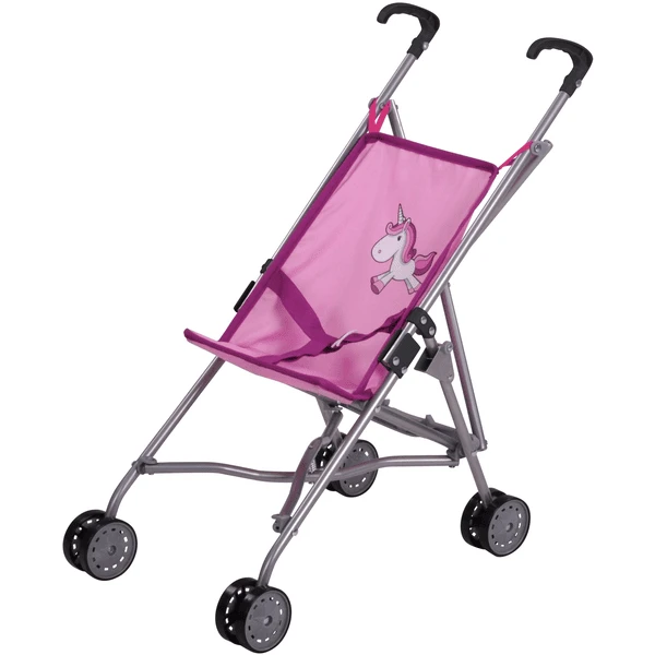 Knorr Toys® Puppenbuggy Sim - Uma Das Einhorn Pink