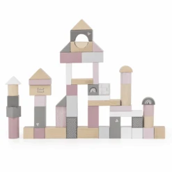 Label-Label - Holzklötze 50 Stück - Pink