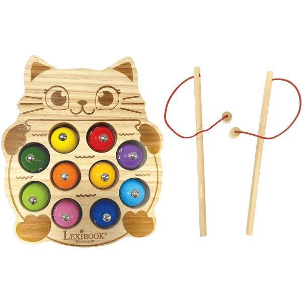 LEXIBOOK Angelspiel Aus Holz Mit Farbigen Angelködern