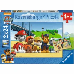 Ravensburger Puzzle 2 X 24 Teile, Paw Patrol: Heldenhafte Hunde