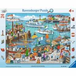Ravensburger Rahmenpuzzle - Ein Tag Am Hafen 24 Teile