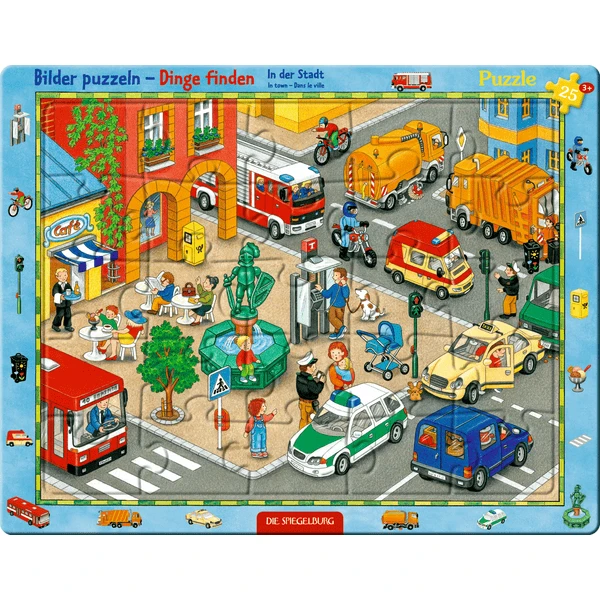 SPIEGELBURG COPPENRATH Rahmenpuzzle - In Der Stadt (25 Teile)